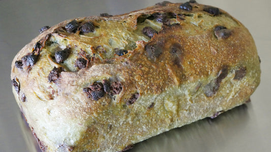 Mint Chocolate Chip Sourdough Loaf